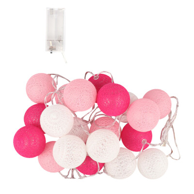 

Tailored 3Meters 20 Cotton Ball String Lights Fairy Hanging Wedding Bedroom Living Room