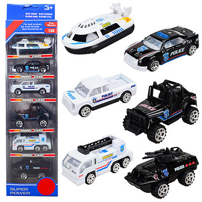 

Siaonvr 164 Mini Inertia Alloy Car Model Toy Police Car Boy Model Child Car Toy