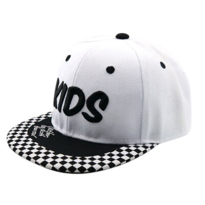 

Baby 09 Digital Flat Cap Sports Cap Kids KIOS Letter Flat Cap Hip Hop Cap Color Matching Hat Adjustable Hat