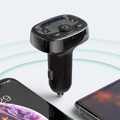 

Handsfree Wireless Bluetooth Car Kit FM Transmitter MP3 Player USB Charge