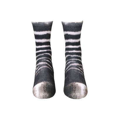 

New Unisex Cycling socks basketball socks yoga sports 3d printed animal foot hoof socks running outdoor sports