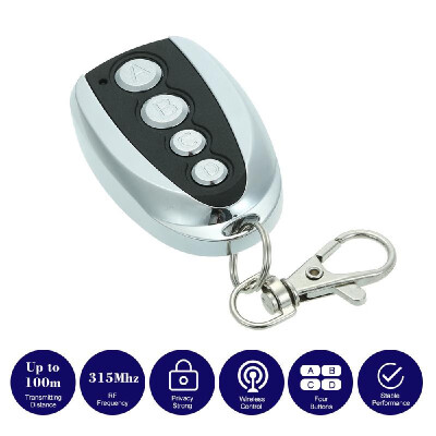 

315MHz 4 Buttons Touch Switch Copying Transmitter Cloning Duplicator Garage Opener Electric Garage Door Remote Control Key Fob