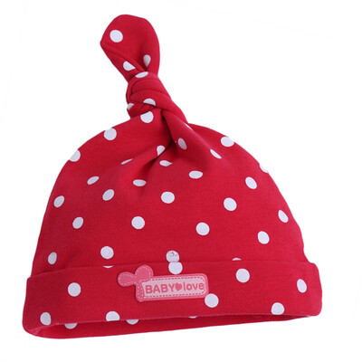 

Winter Newborn Baby Girls Boys Outdoor Dot Cotton Fetal Caps Toddler Babys Windproof Dome Hats Baby Accessories