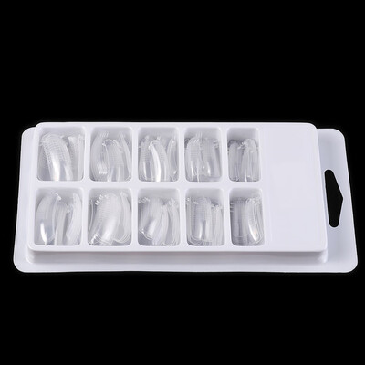 

Transparent Fake Nail Molds With Scale False Nail Model Nail Forms Acrylic Nail System Forms Full Cover Polygel UV Gel Nail Tips
