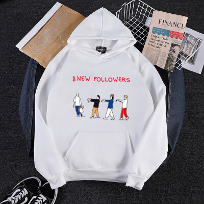 

Autumn&winter Korean casual cartoon print long-sleeved hooded sweater pink  code