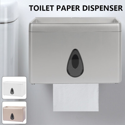 

Toilet Paper Towel Dispenser Holder Wall Mounted Bathroom Home Tissue Box