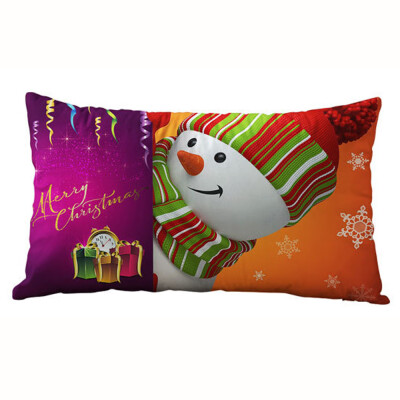 

Siaonvr Christmas Rectangle Cotton Linter Pillow Cases Cushion Covers