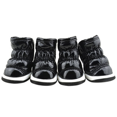 

Lovely Pet Autumn&Winter Snow Dog Boots Casual Dog Shoes Pet Slip-resistant Waterproof Shoes For Dog 4 PcsSets