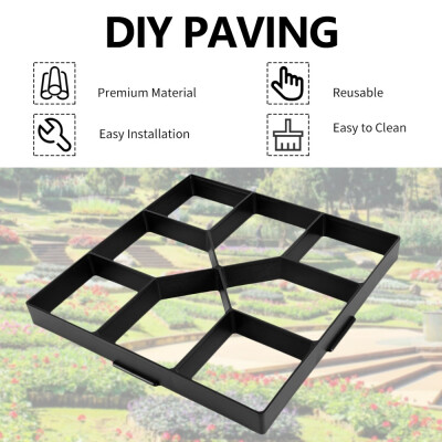 

40X40CM DIY Paving Mold Concrete Stepping Stone Mould Square Driveway Garden Plastic Path Maker