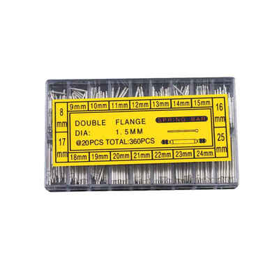 

360pcs 8-25mm Watch Band Spring Bars Strap Link Pins Repair Watchmaker Tools