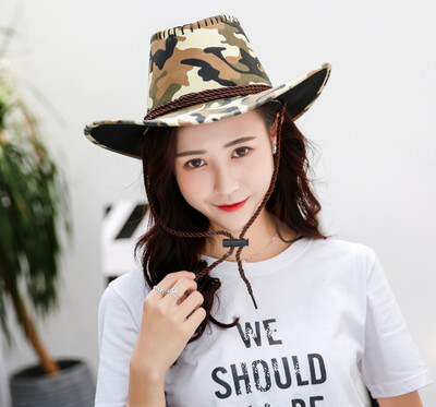 

Hat male adult with spring&summer hat outdoor big eaves camouflage sun hat cotton hundred set fishing climbing cap