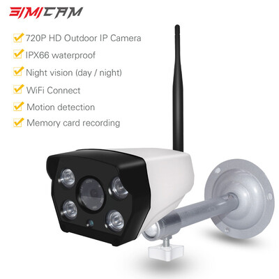 

cctv camera system Surveillance Outdoor Camera WiFi 720P HD IP Cam SD Card Storage Wireless Weatherproof Security Bullet Camera