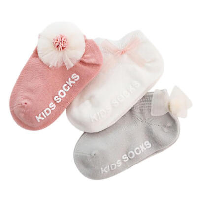 

Baby Socks Baby Boys Girls Infant Autumn Cotton Lace Bow Socks Warm Anti Slip Floor Socks Leg Warmer