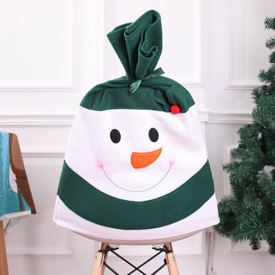 

Christmas Chair Cover Multicolor Design Snowman Chair Back Covers Home Hotel Shopping Malls Decoration Holiday Party