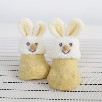 

Newborn Toddler Baby Boy Girl Socks Cute Bunny Ears Floor Socks Anti-Slip Baby Step Sock