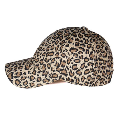 

Women Leopard Print Adjustable Baseball Cap Summer Casual Snapback Hats Sun Hats