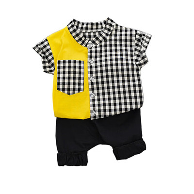 

Summer Kids Boys Short Sleeve Animal Print Tops Blouse T-shirtShorts Children Casual Outfits Sets