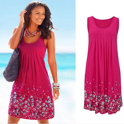 

Women Summer Casual Sexy Sleeveless Dresses Sunderss Evening Party Beach Dress Short Mini Dress U3