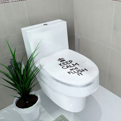

Home Toilet Pastes 3D Printed Flower Sticker WC Pedestal Pan Cover Toilet Stool Commode Home Decor LM76