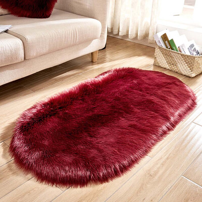 

Faux Sheepskin Fur Area Rugs Soft Fluffy Wool Carpet Bedroom Living Room Mat New