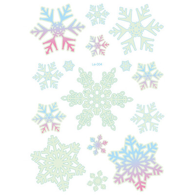

Christmas Luminous Temporary Tattoo Stickers Party Decoration Christmas Carnival Party New Year Decor Christmas Decorations 1Pcs