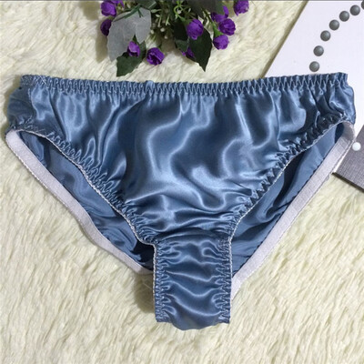 

Womens Silk Underwear Panties Triangle Briefs Breathable Tangas Thong Lingerie