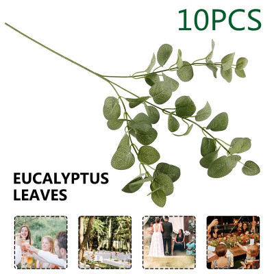 

510pcs Green Artificial Money Leaf Eucalyptus Green Silk Flowers Fake Simulation Plant Party Wedding Home Decoration