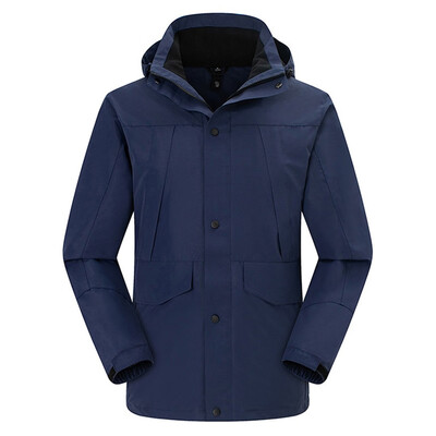 

Toponeto Men Waterproof Hoodie Waterproof Detachable Breathable Sport Outdoor Coat