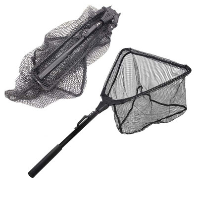 

Triangle Folding Fishing Net Mesh Aluminum Alloy Mini Portable Single-Section