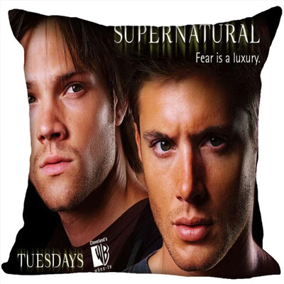 

Supernatural Pillow Cover Bedroom Home Office Decorative Pillowcase Square Zipper Pillow Cases Satin Fabric No Fade
