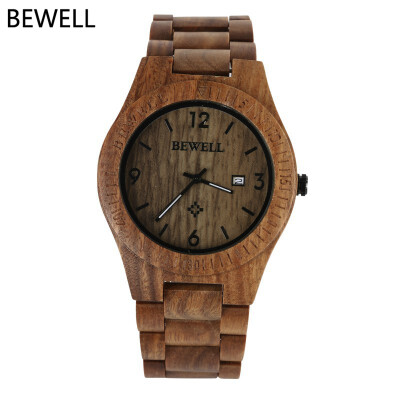 

US Shipping Luxury Wood Male Wristwatch Fashion Watch Men Analog Quartz Movement Date Waterproof Wooden Watches relogio