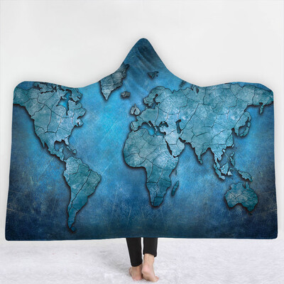 

Toponeto Constellation Map Series Plush Hooded Blanket Lichens Hooded Blanket 150x200cm