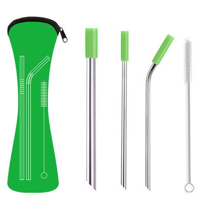 

Anti-scratch Stainless Steel Straw Reusable Metal Drinking Straws Organizer Bags