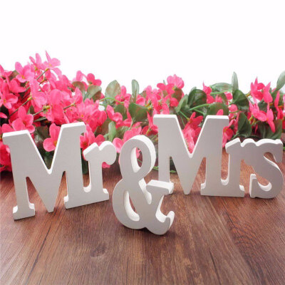

Wedding Decorations Marriage Decor Mr & Mrs Birthday Party Decorations White Letters Wedding Sign Hot Decoration for Home Party