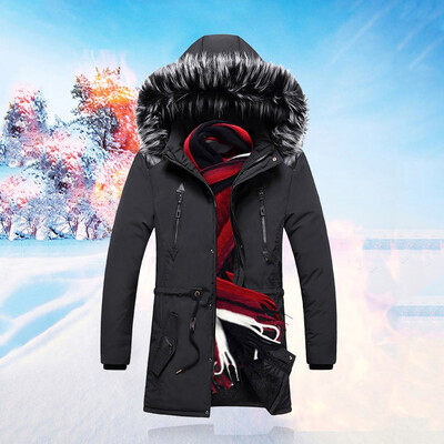 

Toponeto Mens Autumn Winter Casual Solid Jacket Long Sleeved Coat