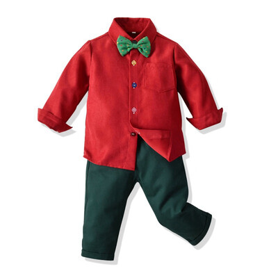 

Baby Boy Clothes Autumn Newborn Clothes Baby Formal Gentleman Clothes Set T-shirtPant 2Pcs Outfit for Infant Clothing Suit