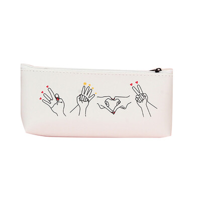 

Toponeto Creative Finger Dance Pencil Bag Large Capacity Simple fresh&waterproof