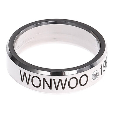 

Kpop Seventeen Same Heel Letter Lettering Ring Unisex Pair Titanium Steel Ring Hot Gift