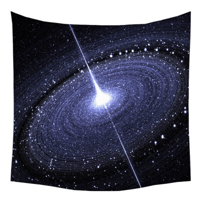 

Gobestart Tapestry Universe Moon Stars Space Plane Creative Home Bedroom Decor Romantic