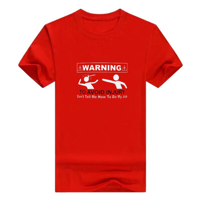 

Funny Coworker Gift Warning Sign Avoid Injury Dont Tell Me How Do Job Men Tee