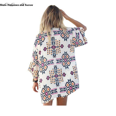 

summer shirt style new tops women blouses printed shirts casual camisas femininas blusas vintage kimono cardigan plus size