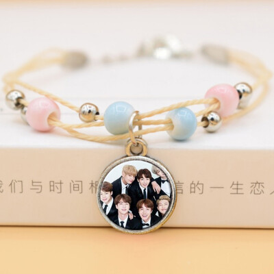 

Kpop BTS Bangtan Boys League Rope Gemstone Bracelet