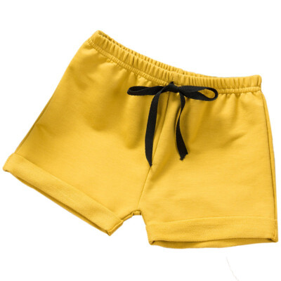 

Hot Sale Summer Kids Boys Girls Casual Sport Style Fashion Cotton Solid Color Shorts 8 Colors Available