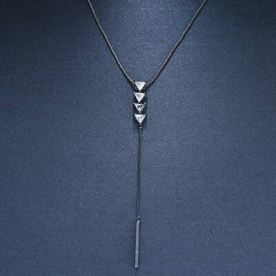

2018 Alloy Simple Y Style Chain Long Necklaces & Pendants Gold Silver Color Strip Chain Jewelry For Women