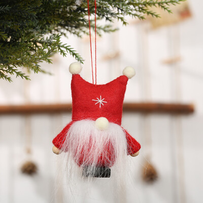 

Gobestart Lovely Christmas Tree Decorations Woolen Yarn Angel Doll Pendant Hanging Party