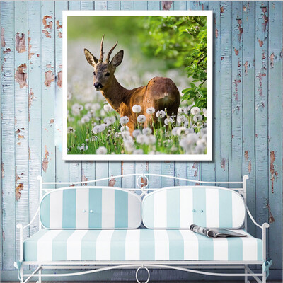 

Toponeto Embroidery Paintings Rhinestone Pasted DIY Diamond Painting Cross Stitch 5D