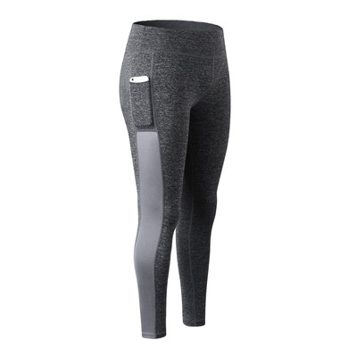 

Summer Stitching Mesh Cell Phone Pocket Pants Buttocks Self-Cultivation Fitness Female Pants D1
