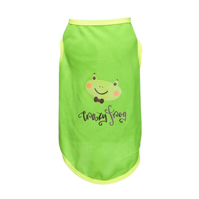 

Pet Spring Summer Costume Comfortable Breathable Cartoon Animals Sleeveless T-shirt For Dogs