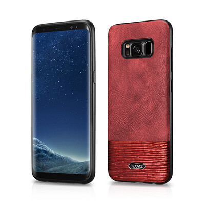 

XOOMZ for Samsung Galaxy S8 Phone Capa PU Leather Coated TPU Smartphone Back Case Cover for Samsung Galaxy S 8 G950 Bag - Black