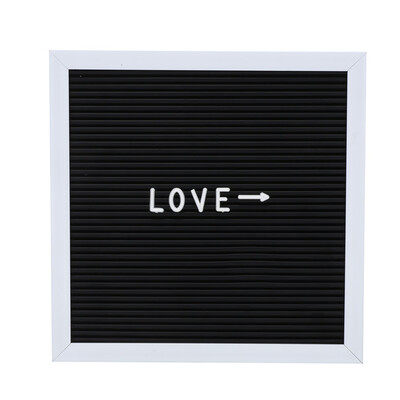 

Gobestart Felt Letter Board Sign Message Home Office Decor Board Oak Frame Letters